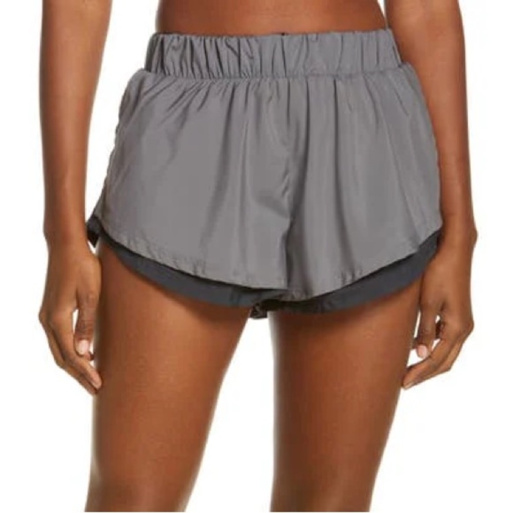 Free People Run for it shorts in black combo